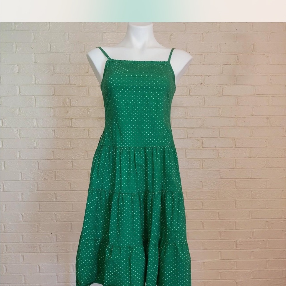 Vintage Green Polka Dot Dress